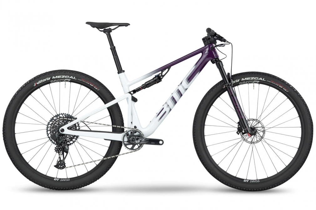 Велосипед BMC FOURSTROKE ONE (лиловый/белый) SRAM GX EAGLE AXS DT SWISS XR 1700 (2023)