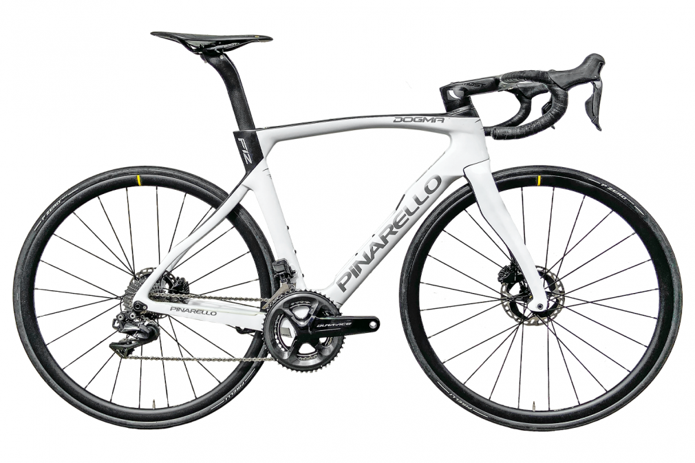 Шоссейный велосипед PINARELLO DOGMA F12 Disk Osium White SHIMANO DURA-ACE R9170 Di2 MAVIC COSMIC ELITE UST DB (2020)