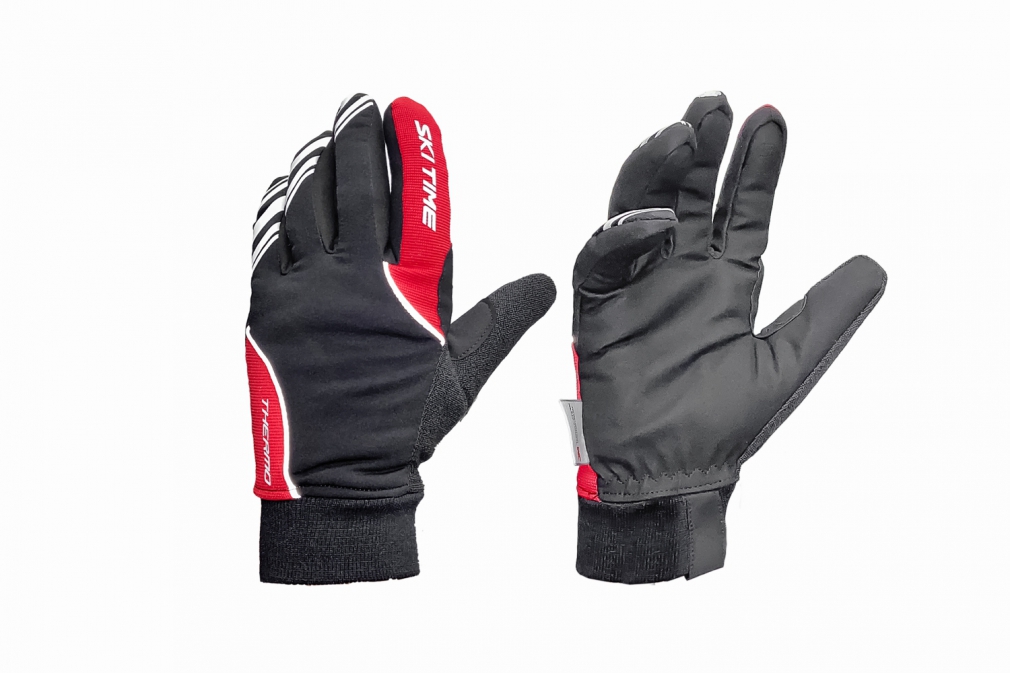 Перчатки лыжные SKI TIME RACE 1.0 THERMO 2 BLACK/RED