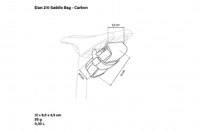 Подседельная сумочка SCICON ELAN 210 - CARBON